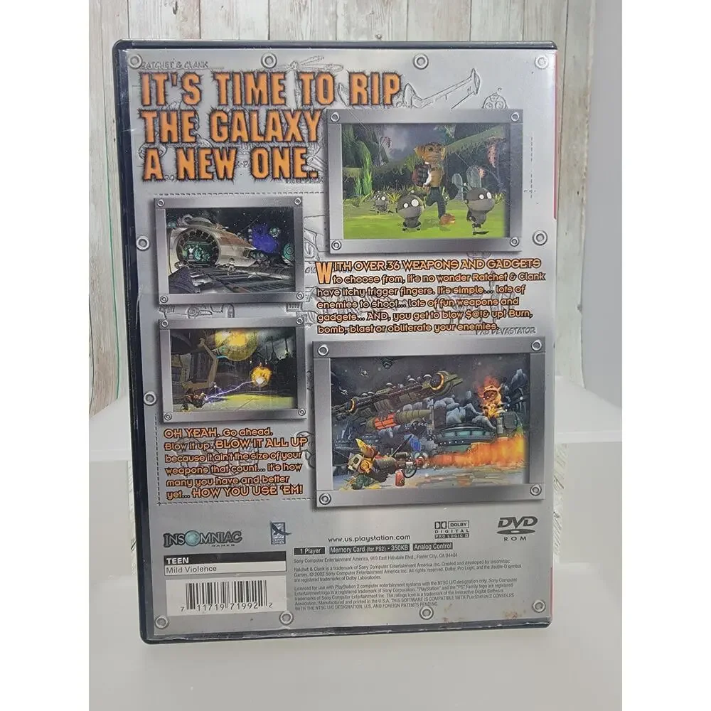 PS2 Ratchet & Clank (Sony PlayStation 2, 2002, PS2) Greatest Hits No Manual
